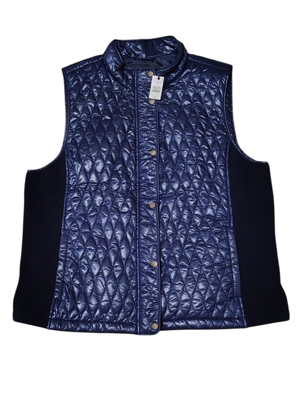 NWT Talbots Quilted & Stretch Vest Petite XL